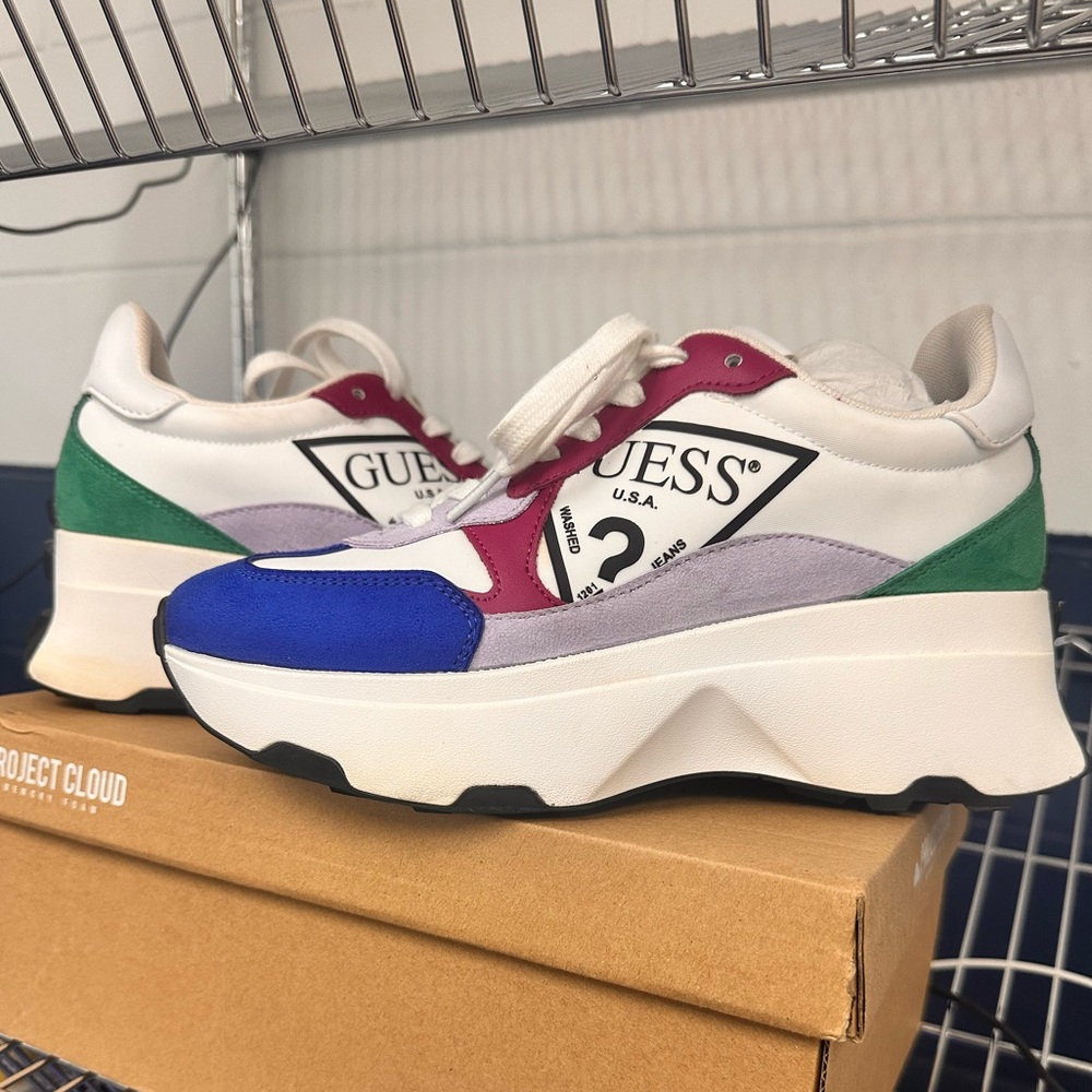 Guess Chunky Colorblock Sneakers.